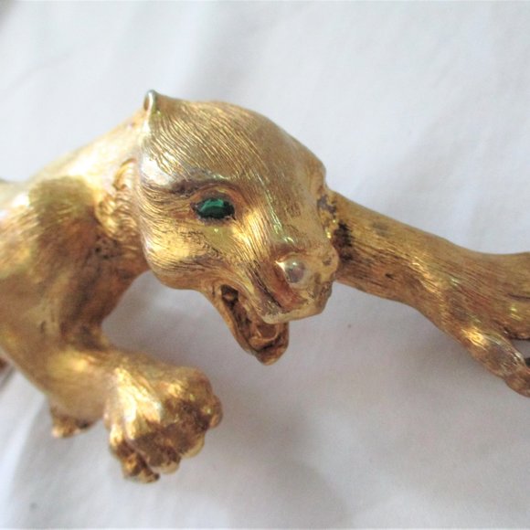 SIGNED Vintage 1985 CHRISTOPHER ROSS PANTHER JAGUAR BELT BUCKLE - Picture 5 of 8